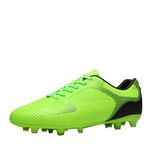 DREAM PAIRS Men's Superflight-2 Firm Ground Soccer Cleats Soccer Shoes, Neon Green Black, Size 7