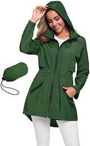 Avoogue Light Weight Rain Jacket For Women Waterproof With Hood Packable