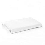 Sonia Moer Super Soft Brushed Microfibre Flat Sheet - Non Iron Breathable Hypoallergenic Top Sheet - Single/White