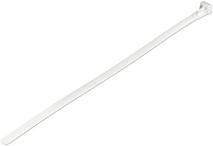 StarTech.com 10"(25cm) Reusable Cable Ties - 1/4"(7mm) Wide, 2-1/2"(65mm) Bundle Dia. 50lb(22kg) Tensile Strength, Releasable Nylon Ties, Indoor/Outdoor, 94V-2/UL Listed, 100 Pack - White(CBMZTRB10)