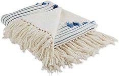 DII French Blue Diamond Cut Throw, 50x60 with 2.5" Fringe