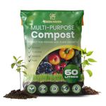 Green Haven 60L Multi Purpose Compost for Outdoor Plants – Nutrient Rich Potting Compost for Vegetables Growing - MultiPurpose Compost for Indoor Plants - Garden Compost Soil for Pots Plants Outdoor