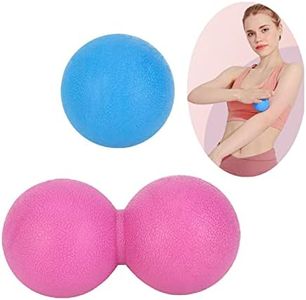 Peanut Massage Ball, Double Lacrosse Massage Ball & Mobility Ball 2 Pieces for Physical Therapy, Muscle Relaxer in Office/Gym/Family