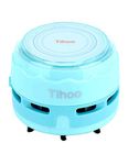 Tihoo Desktop Dust Vacuum Cleaner for Office Blue