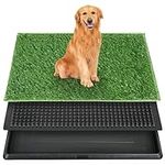 Dog Grass Pad with Tray, Dog Potty System,Artificial Dog Grass Potty Turf for Pet Training,Easy to Wash Artificial Grass Urinal Pads for Dogs,Portable Dog Toilet for Indoor and Outdoor Use.