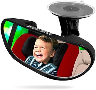 COZY GREENS Espejo Retrovisor de Bebé para Coche, Espejo de Seguridad para Niños Inastillable, Ventosa Ajustable (S)