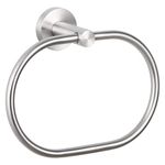 Zureni Stainless Steel Towel Ring Oval Hand Towels Hanger Napkin Holder Stand Bathroom Accessories for Kitchen Home and Wash Basin (Pack of 1)