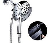 Shower Head, GRICH Shower Heads with Hand Held Spray, 9 Modes High Pressure Shower Head & Rain Shower Head, 2 in 1 Anti-Leak Shower Head with Hose, Height/Angle Adjustable, cUPC Certification Approved