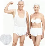 Incontinence Leak Protection, Washable Pull-On-Cover Pant, Advanced-Duralite-Cool-Lightweight (XXXX-Large-White)