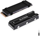 ELUTENG M.2 SSD NVME Heatsink 2280 Support Double Sided M2 SSD Cooling with Thermal Silicone Pads Cooler for Computer PC PS5 Internal Storage PCIE NVME or NGFF SATA M.2 SSD Installation