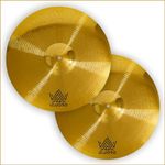 hi hat cymbals pair, 14 inch high h