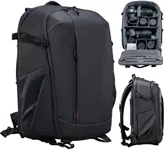 ULANZI Camera Backpack Professional Bag, Waterproof Photography Camera Case Anti Theft Travel for Photographers DSLR Mirrorless Camera Lens Tripod Holder 16" Laptop Black 22L