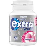 Wrigley's Extra White Bubblemint Sugarfree Chewing Gum, Bubblemint Flavour, Bright Smile, With Xylitol, Helps with Oral Hygiene for Healthy Teeth & Gums, 1 x 46 Pack