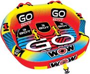 WOW Sports Go Bot Towable Tube for Boating - 2 Person Towable - Front and Back Tow Points