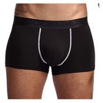 JOCKMAIL Men's Boxer Shorts X-Large Modal Soft Underwear Healthcare Boxer - Black