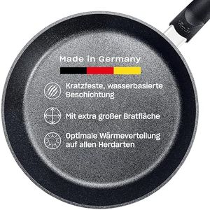Fissler Adamant Comfort/Bratpfanne 26cm – Aluminium-Pfanne Made in Germany, kratzfest & antihaft-beschichtet, robust, Induktion geeignet