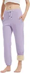 Gihuo Women's Sherpa Lined Sweatpan