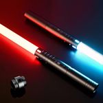 CSNDICE Lightsaber, Light Saber for Kids with RGB 15 Colors, Dueling Lightsaber Star Wars with 4 FX Sounds, USB-C Rechargeable Lightsabers for Children Adult Birthday Gift Role Playing