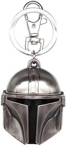 Star Wars Mandalorian Helmet Pewter Keyring