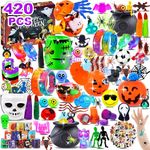 Halloween Party Favors for Kids, Bulk Halloween Toys for Trick or Treat Bags Fillers Classroom Prizes for Kids,Treasure Box Toys Goodie Bag Stuffers Halloween Gifts Party Toys Supplies