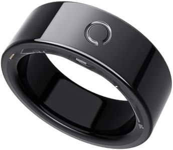 opove O Ring Smart Ring, Fitness Trackers Rings with Sleep/Stress/Heart Rate/Women's Health Monitoring, No Subscription, Comfortable Wearing, Long Using, Fitness Ring for Android & iOS, Black-Size6