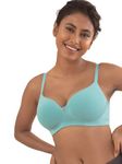 NYKD Wireless Everyday Cotton Bra for Women Daily Use - Wire-Free Shaping Bra, Padded, 3/4th Coverage - Bra, NYB094, Mint, 34B, 1N