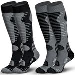 Ozaiic Merino Wool Ski Socks, Thermal Warm Knee High Thick Socks for Winter, Cold Weather, Snow, Snowboarding, Hunting, Hiking