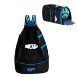 WHACKK Goal Soccer Blk |Equipment Bag|Basketball Volleyball Throwball Drawstring Backpack |Shoes Mobile Bottle Holder Pocket|Sports Men Boys Bag |Dori Backpack|Gym Bag |Kitbag Kit Bag (.Navy Blue)