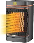 Ontel Handy Heater Copper Core Pure Warmth Ceramic Space Heater (1500 W), Adjustable Thermostat, Portable Heater for The Bedroom, Office, Garage & More, Quiet Small Space Heater