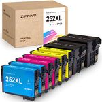 ZIPRINT Remanufactured Ink Cartridge Replacement for Epson 252 XL 252XL T252XL Ink for Epson Workforce WF-7720 WF-7710 WF-3640 WF-3630 WF-3620 WF-7620 WF-7610 WF-7110 Printer, 8-Pack