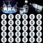 Led Coaster, 30 Pack Led Coaster Lights for Bottles,Light Up Coasters Led Bottle Lights for Liquor Bottles,Drinks,Club,Party,Wedding,Bar Decor(White)