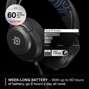 SteelSeries Arctis Nova 5P Wireless Gaming Headset – Black
