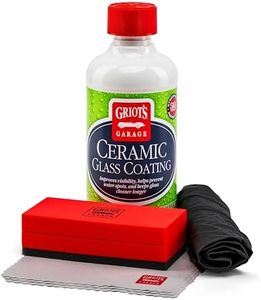 Griot's Garage Ceramic Glass Coating Kit for Car Detailing, Includes SiO2 Hydrophobic Protective Formula, Applicator Pad, and Towels, 10867