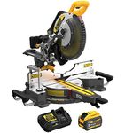 Dewalt DCS781X1 60V MAX Brushless Lithium-Ion 12 in. Cordless Double Bevel Sliding Miter Saw Kit (9 Ah)