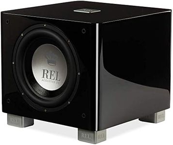 REL Acoustics T/9x Subwoofer, 10 inch Front-Firing Driver, Arrow™ Wireless Port, High Gloss Black
