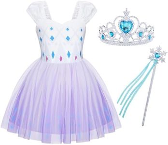 COTRIO Baby Girls Princess Dresses Halloween Costumes Birthday Outfit Fancy Dress Christmas Party Dress Up Clothes Size 2T Multi 003