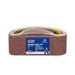 SALI 15 PCS Sanding Belts 3 x 21 Inch,Belt Sander Belts 40/80/120/240/400 Grit for Sanding Wood,Metal and Paint-15 Pack