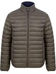 Tokyo Laundry Men's Inigo Funnel Neck Quilted Puffer Jacket - Khaki - L