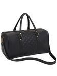 Fur Jaden Vegan Leather Sustainable & Durable Holiday Travel Duffle Bag 30L Storage Weekender Cabin Bag Gym Bag for Men and Women (Black)