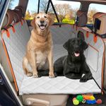 DD dedeo Back Seat Extender For Dogs,hard Bottom Dog Hammock For Car,portable Waterproof,anti-scratch,dog Car Seat Cover For Back Seat,dog Back Seat Extender For Car Travel Camping,for Car Suv Truck