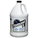 Titebond II Extend Wood Glue, Water-Resistant, Longer Assembly Time, Woodworking, Home Repair, Interior/Exterior, Gallon 4136