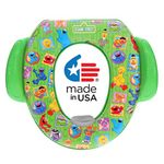 Sesame Street Framed Friends Soft Potty Seat and Potty Training Seat - Soft Cushion, Baby Potty Training, Safe, Easy to Clean