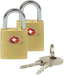 Travelon Set O 2 Padlocks Luggage Locks, Brass