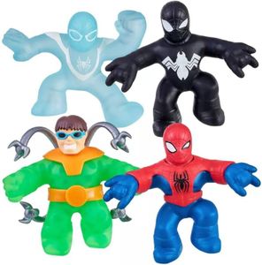 Heroes of Goo Jit Zu Marvel Spider-Verse Mega 4 Pack - Spider Man, Doc Ock, Invisible Miles Morales & Symbiote Suit Spidey