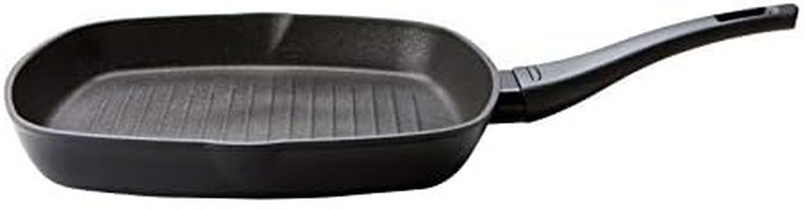 Prestige Thermo Smart Griddle Pan for Induction Hob 28cm - Non Stick Griddle Pan with Heat Indicator Handles, Oven & Dishwasher Safe Grill Pan, Made In Italy