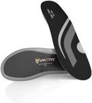 VKTRY Silver Sports Unisex Insoles: Carbon Fiber Insoles for Casual Athletes above 150lbs in Weight – Shock Absorbing, Energy Return & Explosiveness, Improved Performance, Injury Protection & Recovery