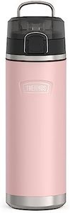 THERMOS ICON Series by Stainless Steel Water Bottle with Spout 24 Ounce, Sunset Pink