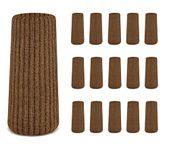 48 Pcs Brown Premium Chair Leg Socks Protectors for Hardwood Floors - Do not Easily Fall Off - Very Easy to Put on - Fits All Leg Shapes - High Elastic Bar Stool Leg Covers - Furniture Pads…