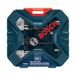 BOSCH MS4034 Drilling and Driving Set (34-Piece), Black