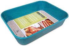 Ceramic Coated Non Stick Lasagna Roaster Dish Pan 13x10x3 inch, Blue